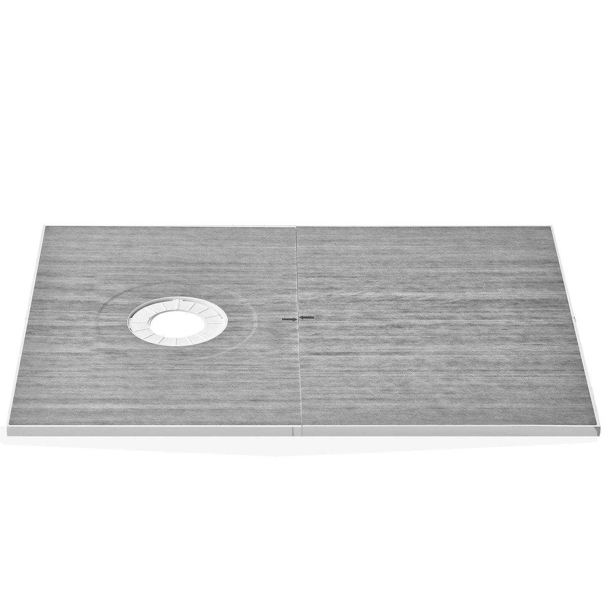 Shower Curb Kit, 60"x38" Shower Pan Kit with 6.3" Offset Drain, Lightweight EPS Shower Installation Kits with 2 Waterproof Cloths, Shower Pan Slope Sticks Fit for Bathroom