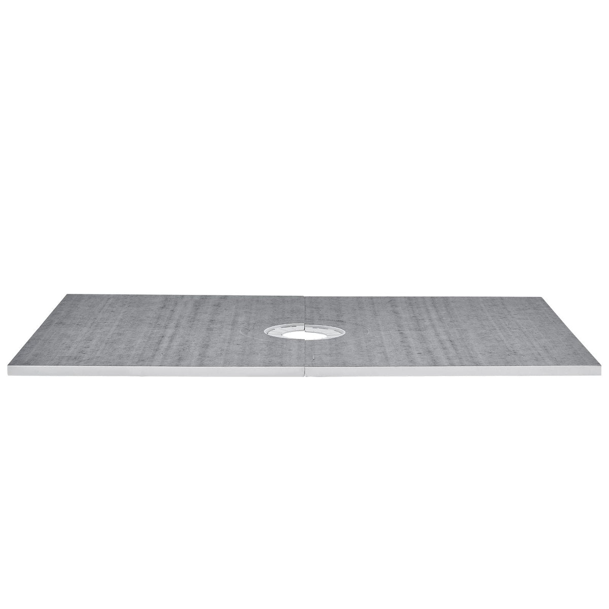 Shower Curb Kit, 72"x72" Shower Pan Kit with 6.3" Central Drain, Lightweight EPS Shower Installation Kits with 2 Waterproof Cloths, Shower Pan Slope Sticks Fit for Bathroom