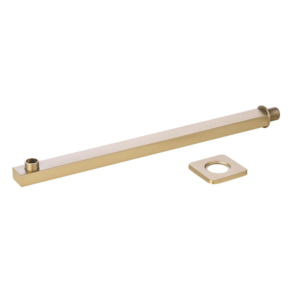 Shower Faucet Set, Rainfall Bathroom Shower System with 12-Inch Square Rain Shower Head and Handheld Spray, Wall Mounted Bath Fixtures with Brass Valve and Trim Kit, Brushed Gold