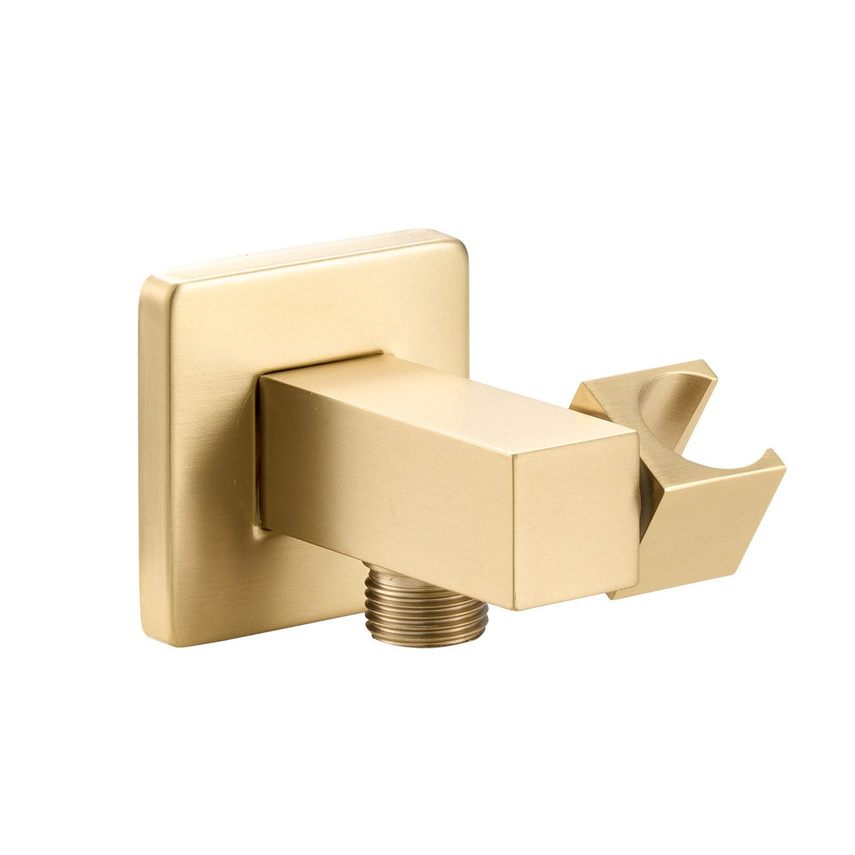 Shower Faucet Set, Rainfall Bathroom Shower System with 12-Inch Square Rain Shower Head and Handheld Spray, Wall Mounted Bath Fixtures with Brass Valve and Trim Kit, Brushed Gold