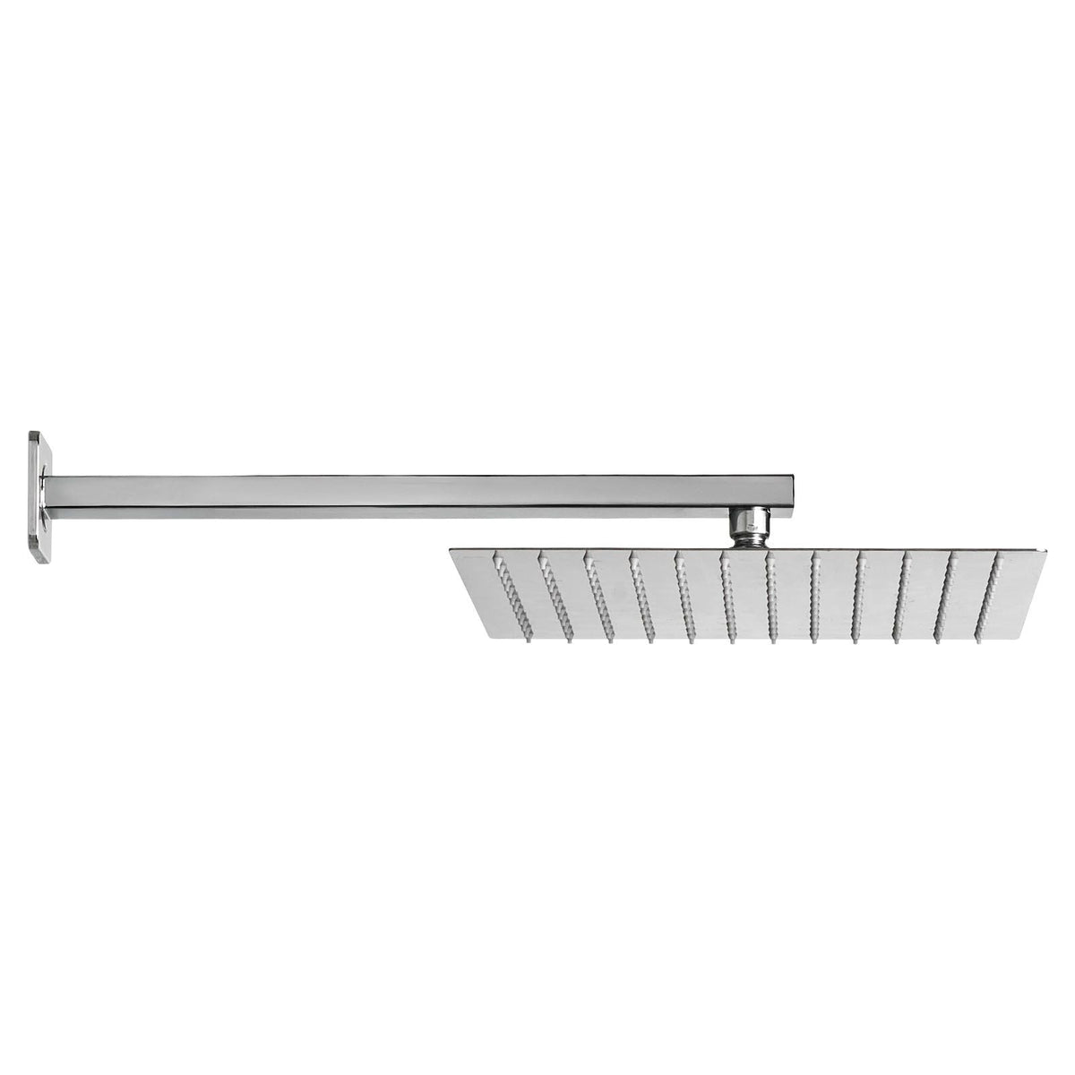 Shower Faucet Set, Rainfall Bathroom Shower System with 12-Inch Square Rain Shower Head and Handheld Spray, Wall Mounted Bath Fixtures with Brass Valve and Trim Kit, Brushed Nickel