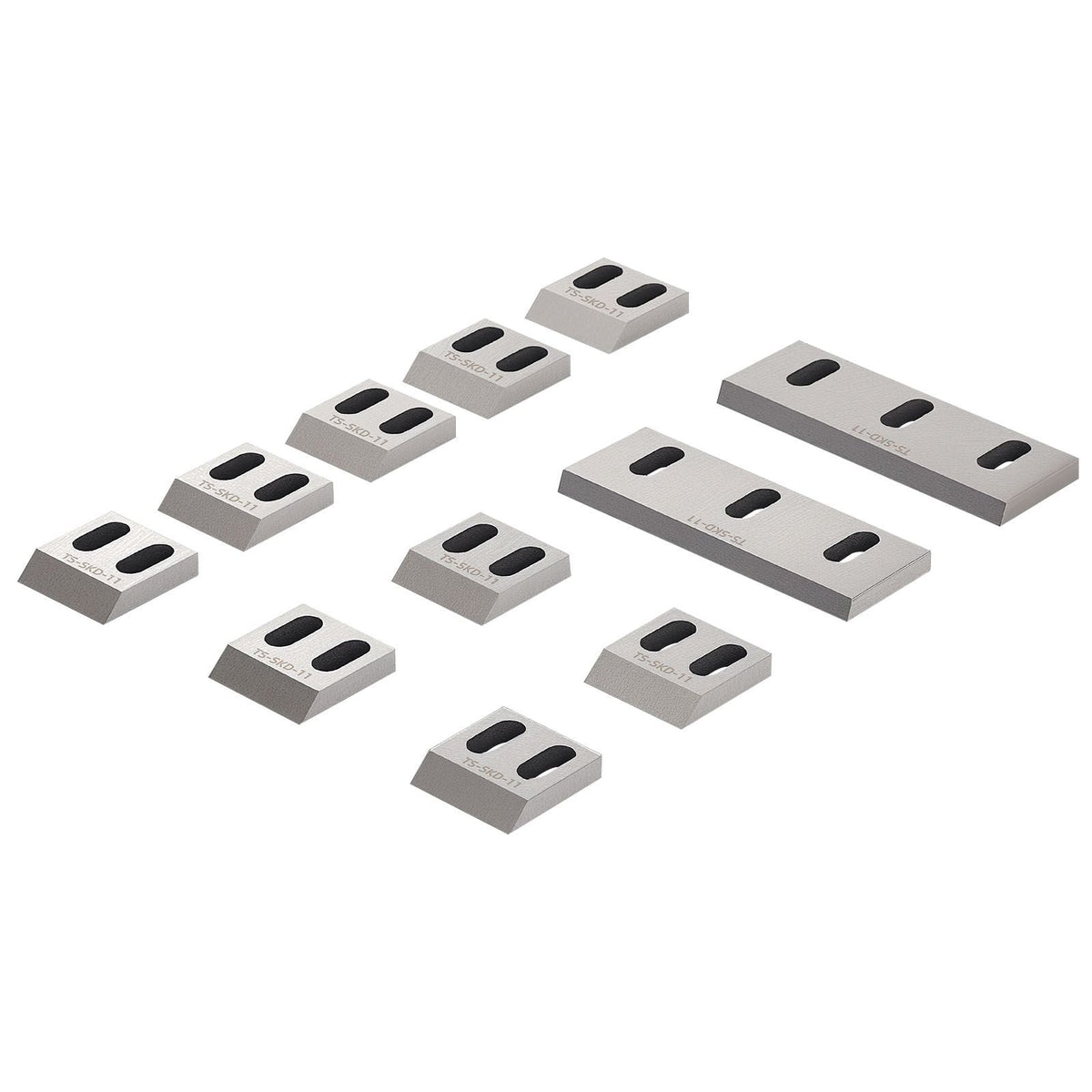 Shredder Blades, Alloy Steel Shredder Machine Blade Kit with 9 Rotating and 2 Fixed Blades, High-Hardness SKD-11 Blade, Compatible with Model 180 Plastic Grinder, for ABS, PP, PVC & Nylon