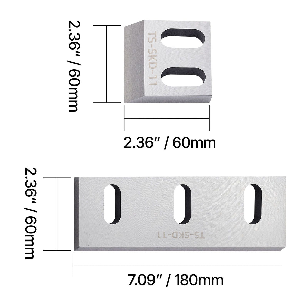 Shredder Blades, Alloy Steel Shredder Machine Blade Kit with 9 Rotating and 2 Fixed Blades, High-Hardness SKD-11 Blade, Compatible with Model 180 Plastic Grinder, for ABS, PP, PVC & Nylon