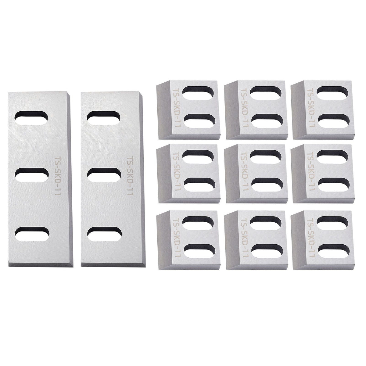 Shredder Blades, Alloy Steel Shredder Machine Blade Kit with 9 Rotating and 2 Fixed Blades, High-Hardness SKD-11 Blade, Compatible with Model 180 Plastic Grinder, for ABS, PP, PVC & Nylon