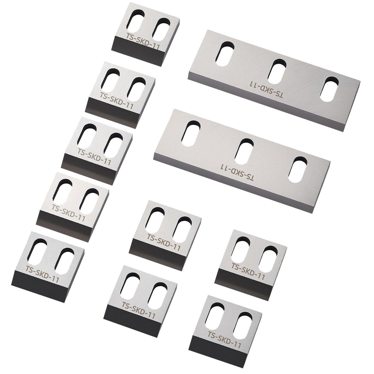 Shredder Blades, Alloy Steel Shredder Machine Blade Kit with 9 Rotating and 2 Fixed Blades, High-Hardness SKD-11 Blade, Compatible with Model 180 Plastic Grinder, for ABS, PP, PVC & Nylon