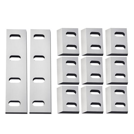 Shredder Blades, Alloy Steel Shredder Machine Blade Kit with 9 Rotating and 2 Fixed Blades, High-Hardness SKD-11 Blade, Compatible with Model 300 Plastic Grinder, for ABS, PP, PVC & Nylon