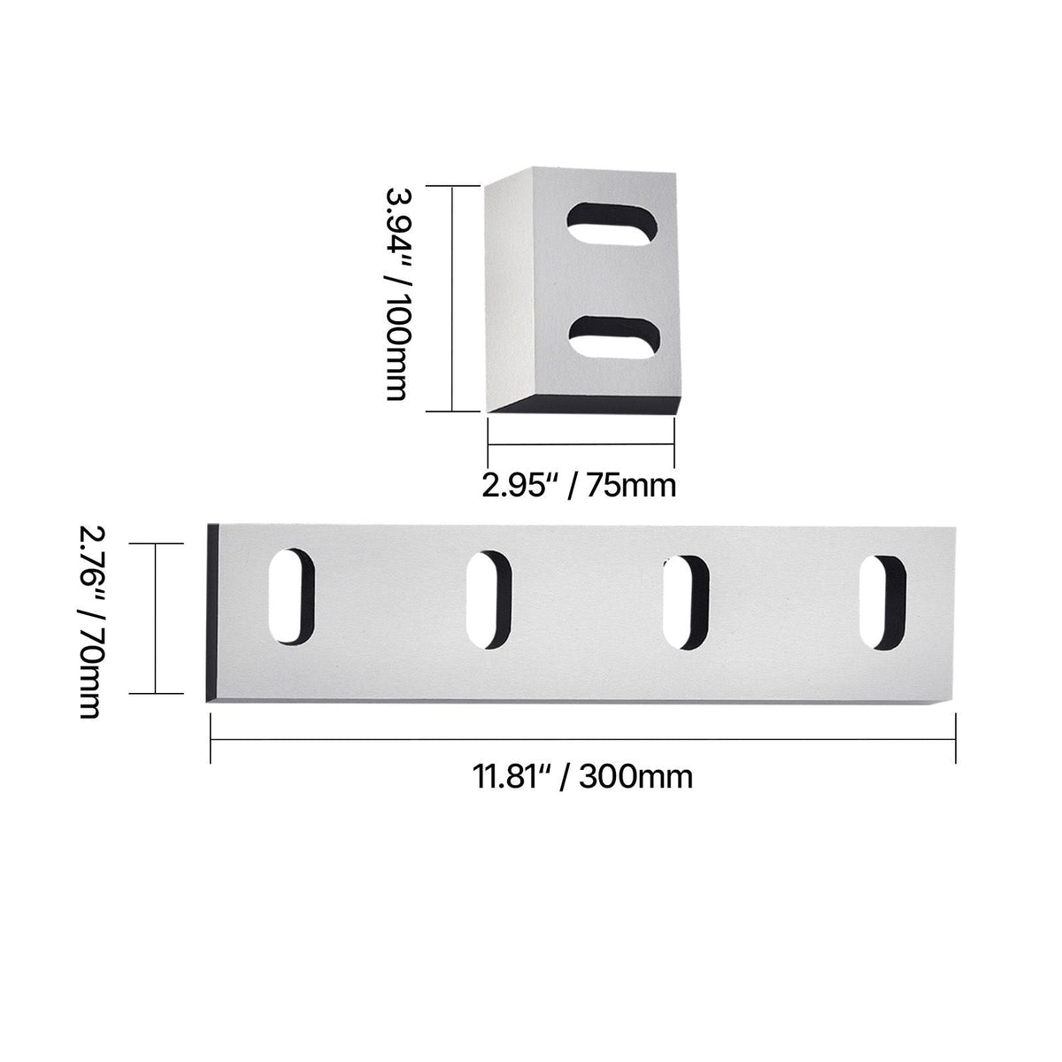 Shredder Blades, Alloy Steel Shredder Machine Blade Kit with 9 Rotating and 2 Fixed Blades, High-Hardness SKD-11 Blade, Compatible with Model 300 Plastic Grinder, for ABS, PP, PVC & Nylon