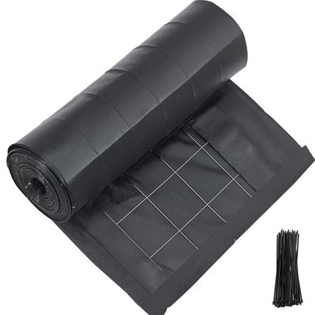 Silt Fence Fabric Roll, 2 x 100 ft Backed Wire Silt Fence, Erosion Control Fencing for Sediment Retention, Industrial Grade Temporary Tough Polypropylene Fabric for Construction Job Sites