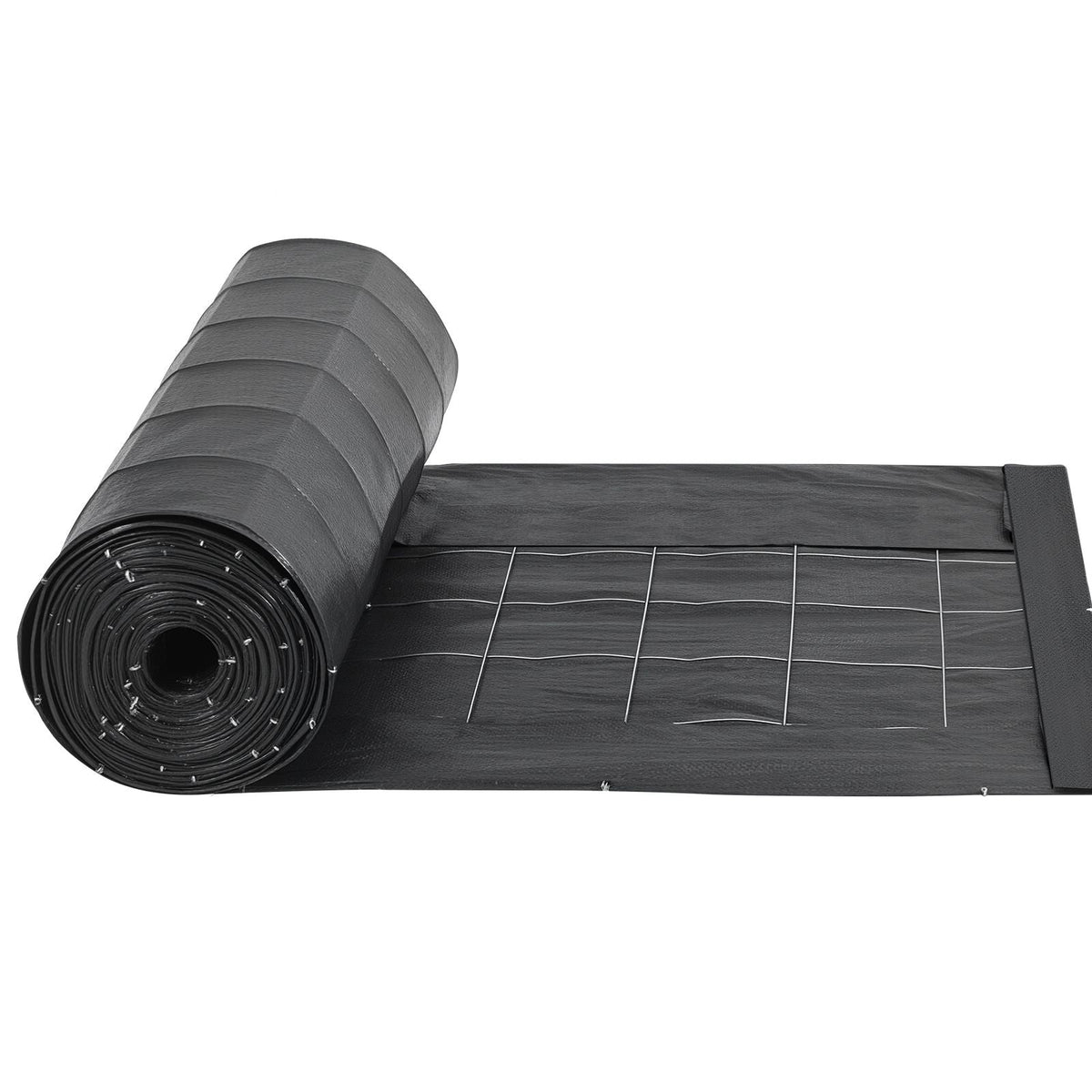 Silt Fence Fabric Roll, 2 x 100 ft Backed Wire Silt Fence, Erosion Control Fencing for Sediment Retention, Industrial Grade Temporary Tough Polypropylene Fabric for Construction Job Sites