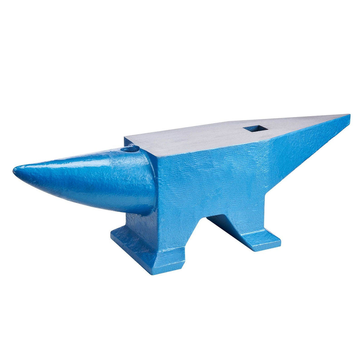 Single Horn Anvil 132Lbs Cast Steel Anvil Blacksmith for Sale Forge Steel Tools with Round and Square Hole and Equipment Anvil Rugged Blacksmith Jewelers Durable and Robust Metal Working Tool
