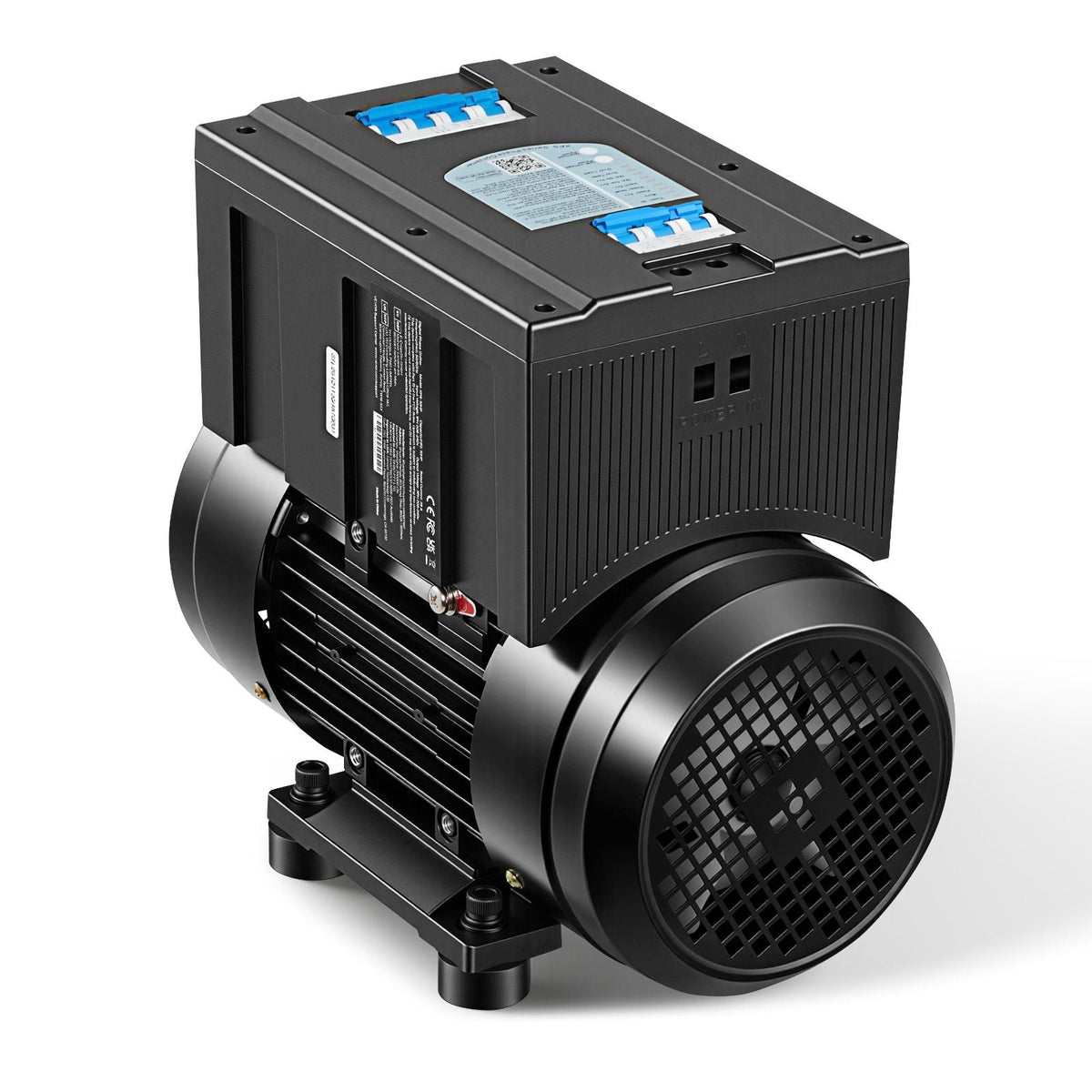 Single Phase to 3-Phase Rotary Converter, 2.5HP 7A 208-240V Input/Output Rotary Phase Converter - Expandable to Higher Horsepower for Heavy-Load Equipment