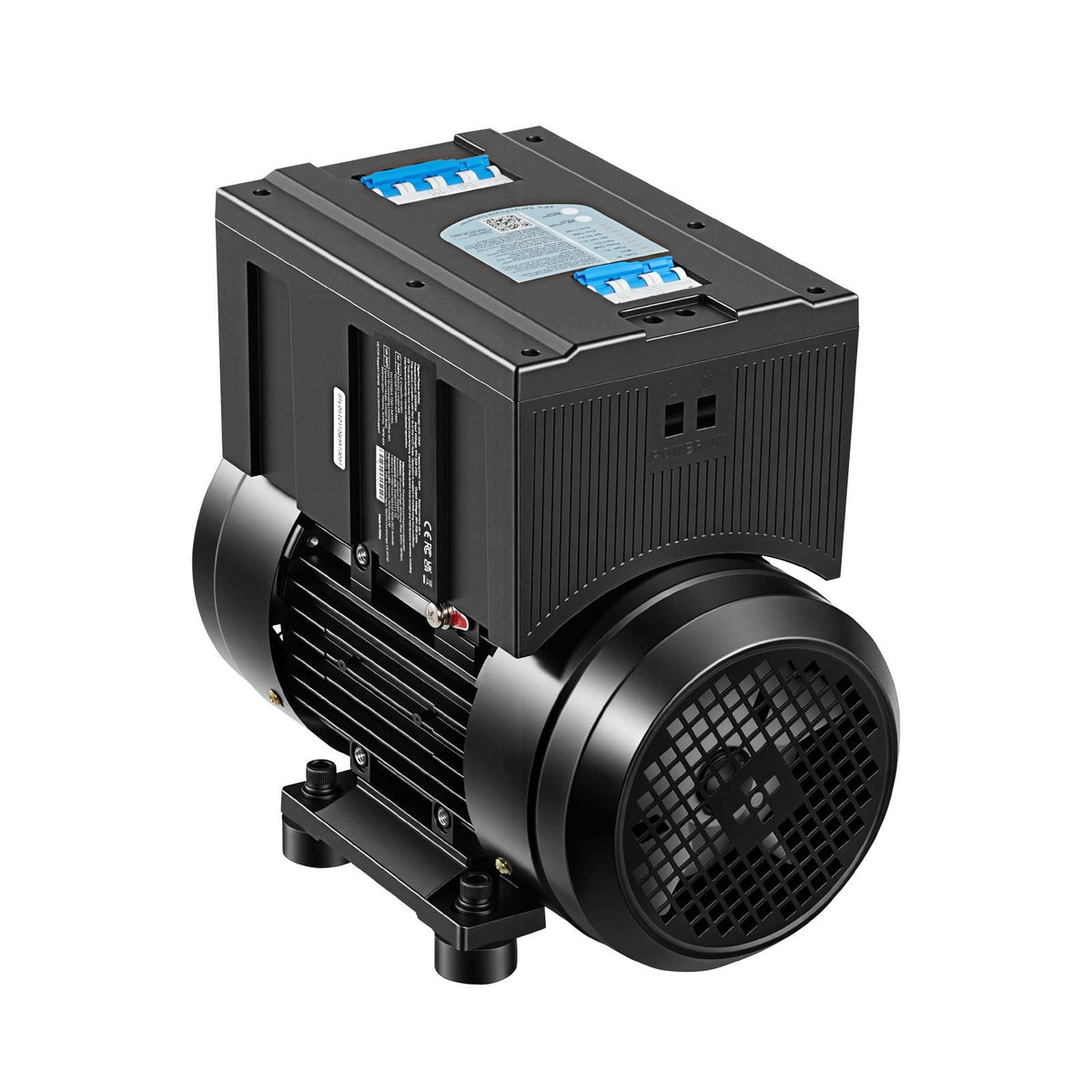 Single Phase to 3-Phase Rotary Converter, 5HP 14A 208-240V Input/Output Rotary Phase Converter - Expandable to Higher Horsepower for Heavy-Load Equipment