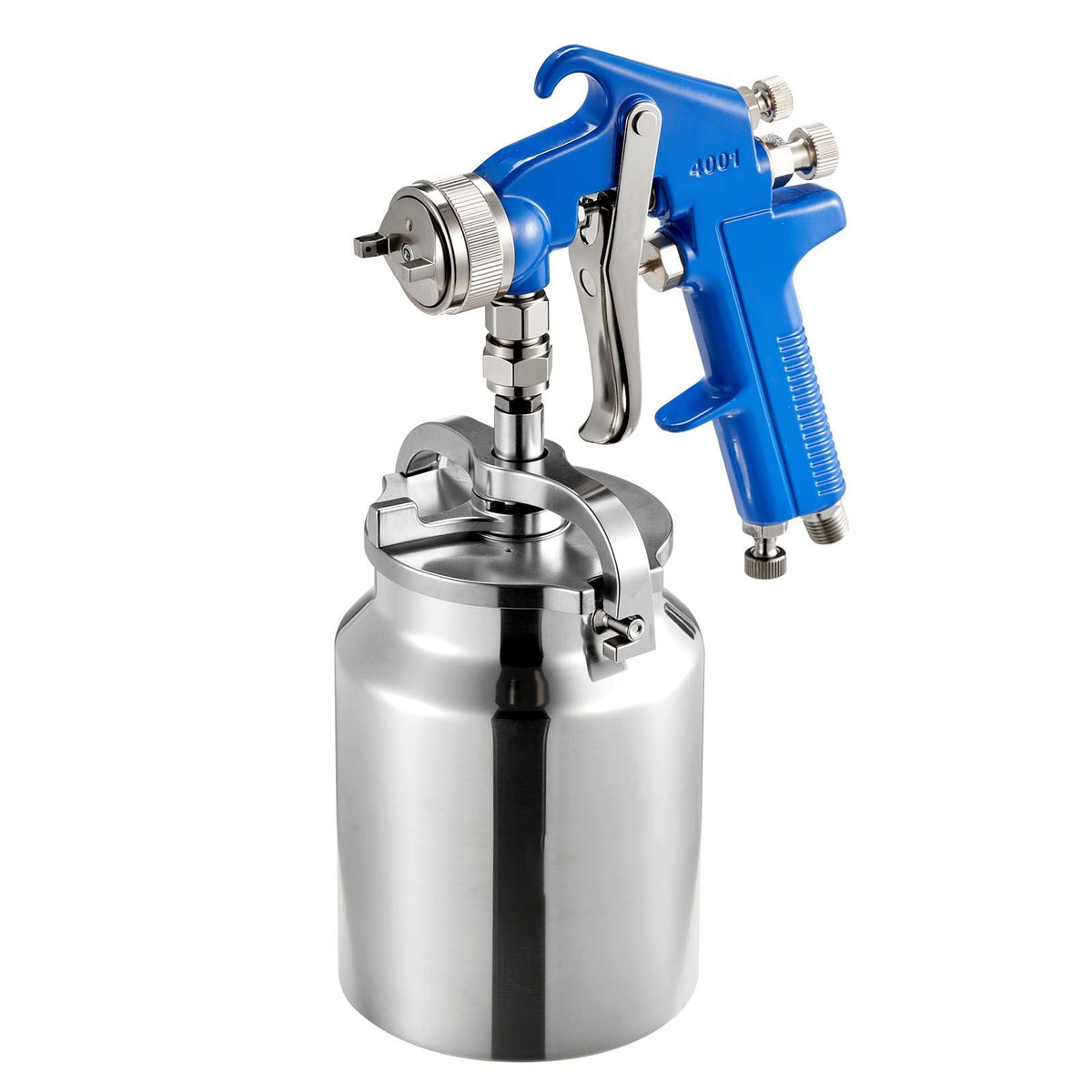 Siphon Feed Spray Gun, High Atomization Air Paint Spray Gun, 1000cc Automotive Paint Sprayer with 1.8 mm Nozzle, Adjustable Flow Rate & Air Volume for Car, Furniture, Wall, House Painting