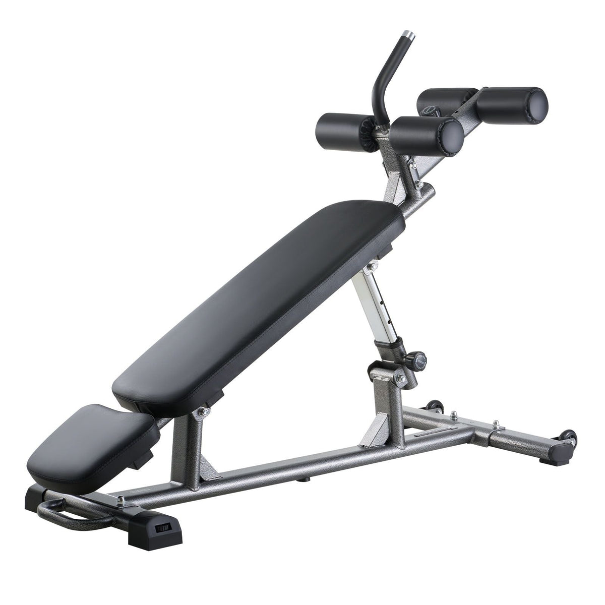 Sit Up Bench, Decline Ab Bench with Reverse Crunch Handle, with 4 Adjustable Height Settings, Heavy Duty Steel, 1000 Lbs Capacity, for Home Gym Workouts, Strength Training, Full Body Muscles