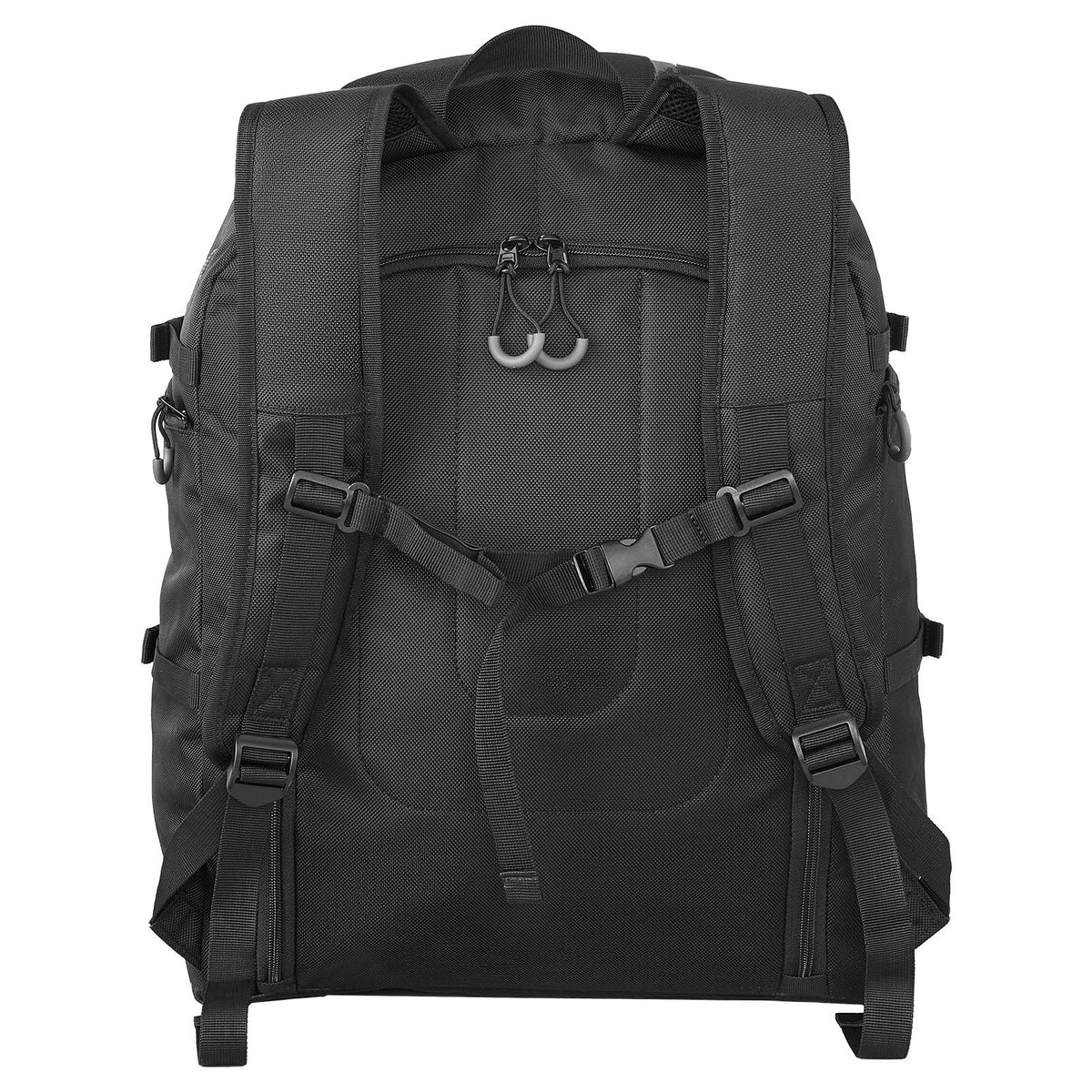 Ski Boot Bag, 70L, Snowboard Boots Travel Backpack for Men Women, with Waterproof Exterior & Bottom, Durable 1680D Oxford, Bag for Skis, Snowboard, Helmet, Goggles, Gloves, Accessories (Black)