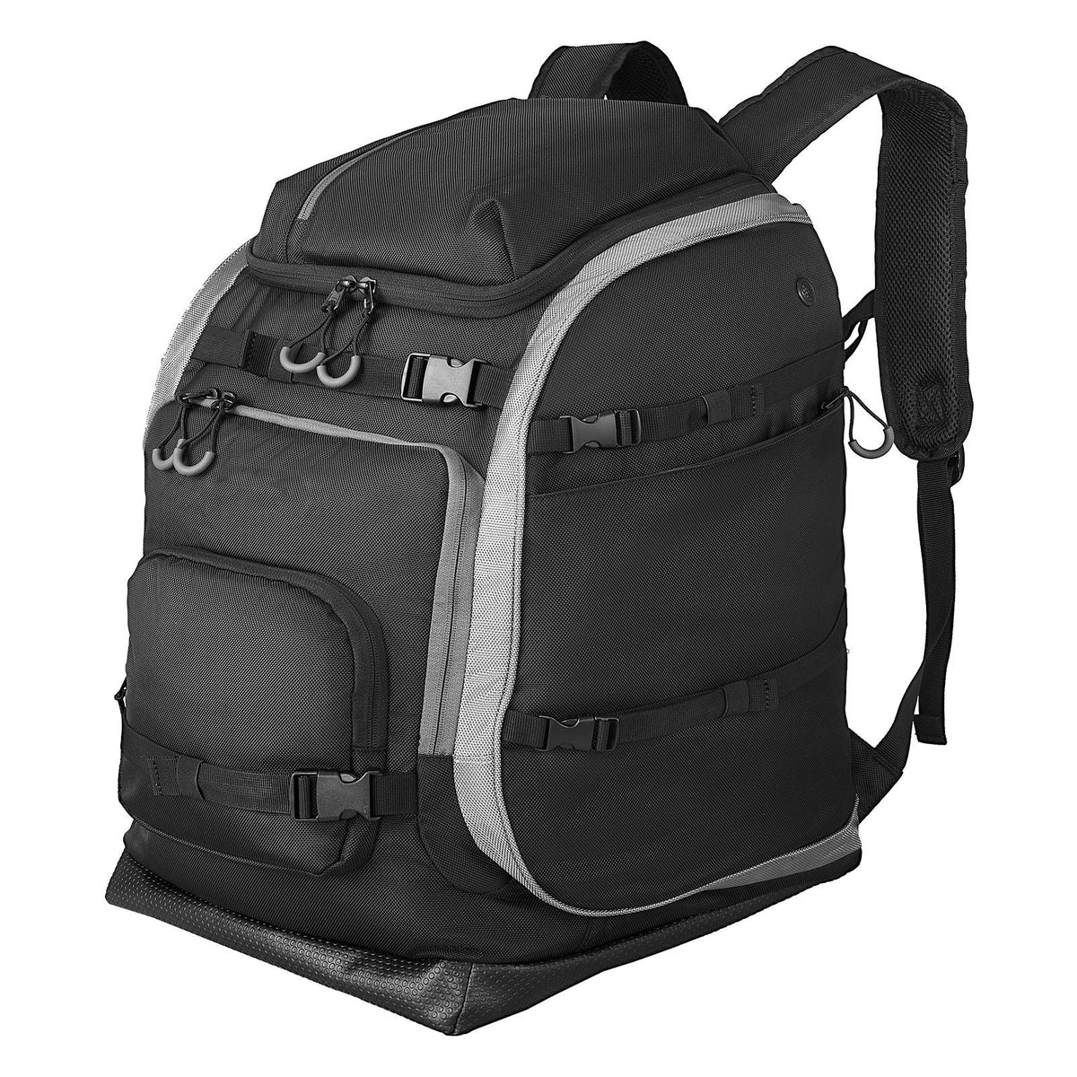 Ski Boot Bag, 70L, Snowboard Boots Travel Backpack for Men Women, with Waterproof Exterior & Bottom, Durable 1680D Oxford, Bag for Skis, Snowboard, Helmet, Goggles, Gloves, Accessories (Black)
