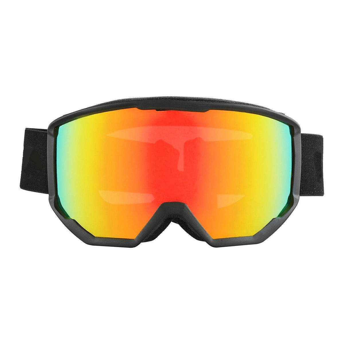 Ski Goggles, Cylindrical Lens with Orange Revo Coating, OTG Anti fog Snow Goggles for Men Women Youth, TPU Frame & Ventilation Structure, Suitable for Skiing, Skating, Snowboarding, Cycling