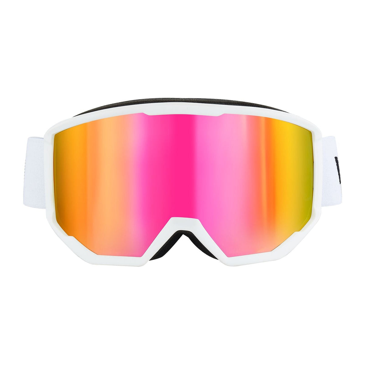 Ski Goggles, Cylindrical Lens with Pink Revo Coating, OTG Anti fog Snow Goggles for Men Women Youth, TPU Frame & Ventilation Structure, Suitable for Skiing, Skating, Snowboarding, Cycling