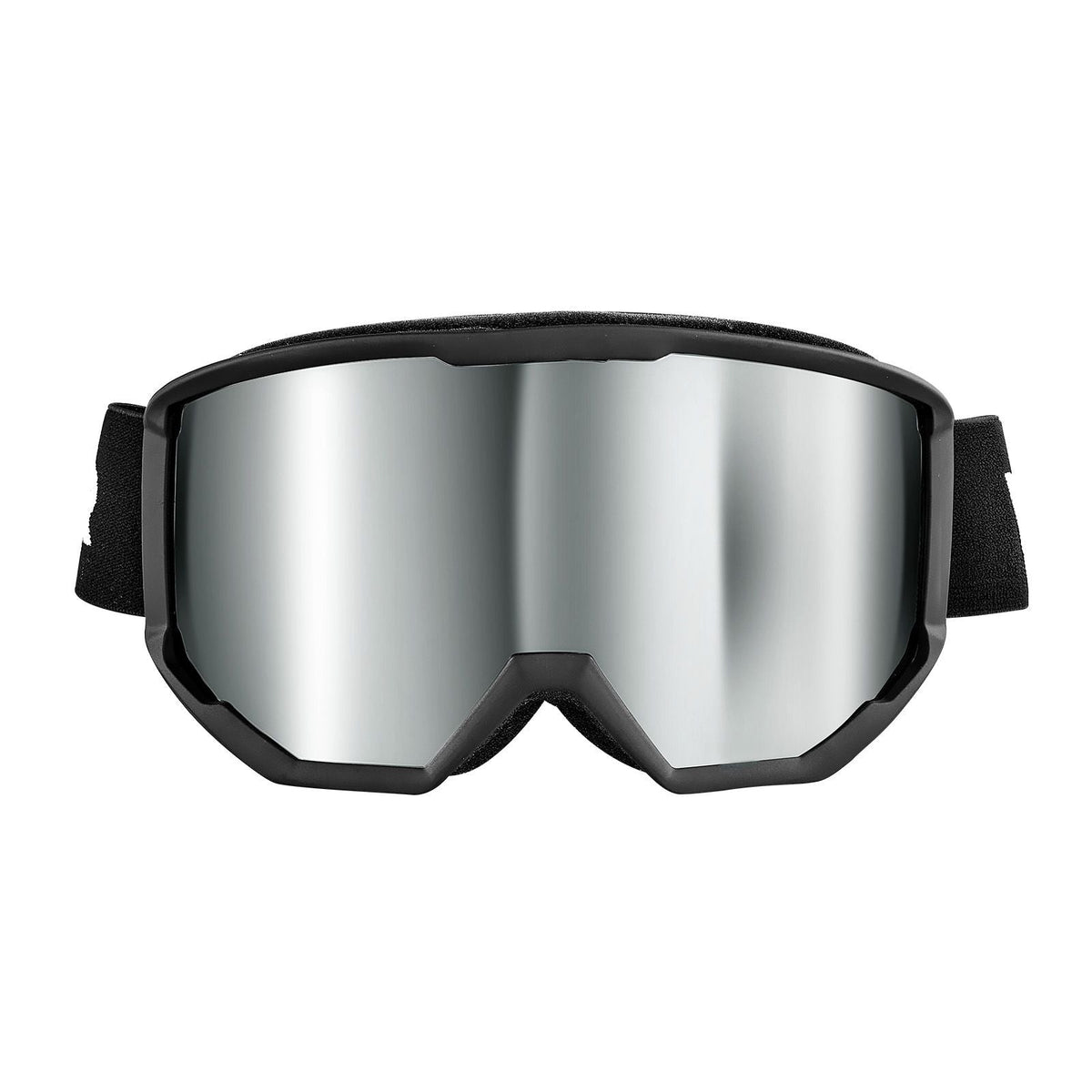 Ski Goggles, Cylindrical Lens with Silver Mirror Revo Coating, OTG Anti fog Snow Goggles for Men Women Youth, TPU Frame & Ventilation Structure, Suitable for Skiing, Skating, Snowboarding