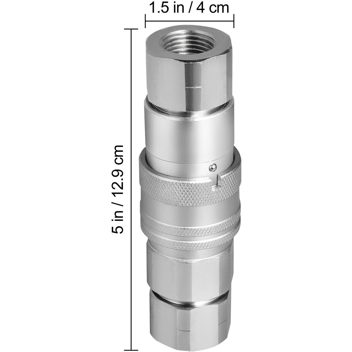 Skid Steer Hydraulic Quick Connect 1/2\" Body Hydraulic Coupler 1/2\" NPT Hydraulic Coupling Quick Connect 8 Pairs Hydraulic Quick Coupler 27.6 MPa (ISO 16028) (8 Pairs)