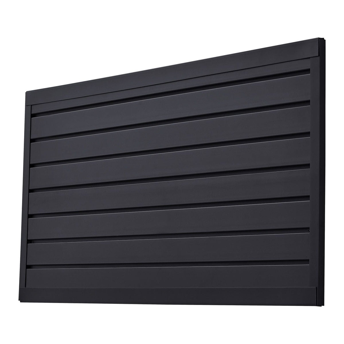 Slat Wall Paneling, 2 x 4 ft, PVC Garage Slatwall with Modular Design, Black Slat Wall Easy-to-Install Adjustable Slatwall Panel with Coupling Structure & DIY Cutting, Fits for Storage & Display