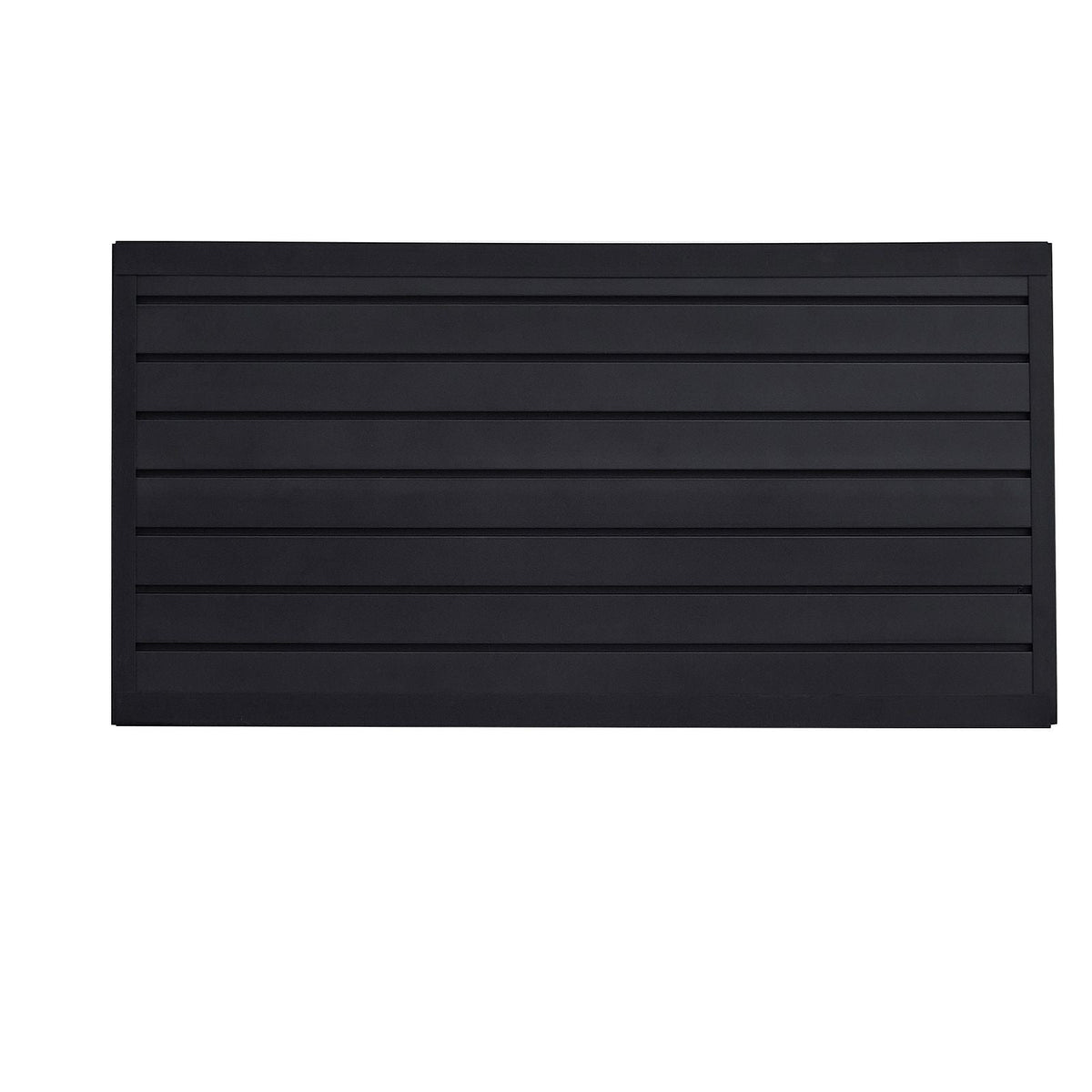 Slat Wall Paneling, 2 x 4 ft, PVC Garage Slatwall with Modular Design, Black Slat Wall Easy-to-Install Adjustable Slatwall Panel with Coupling Structure & DIY Cutting, Fits for Storage & Display