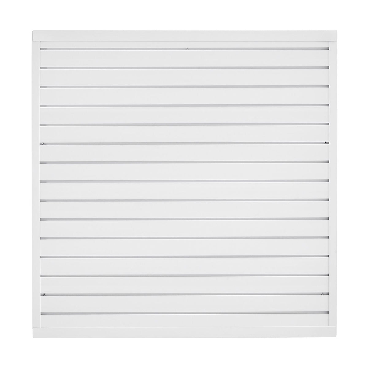 Slat Wall Paneling, 4 x 4 ft, PVC Garage Slatwall with Modular Design, White Slat Wall Easy-to-Install Adjustable Slatwall Panel with Coupling Structure & DIY Cutting, Fits for Storage & Display