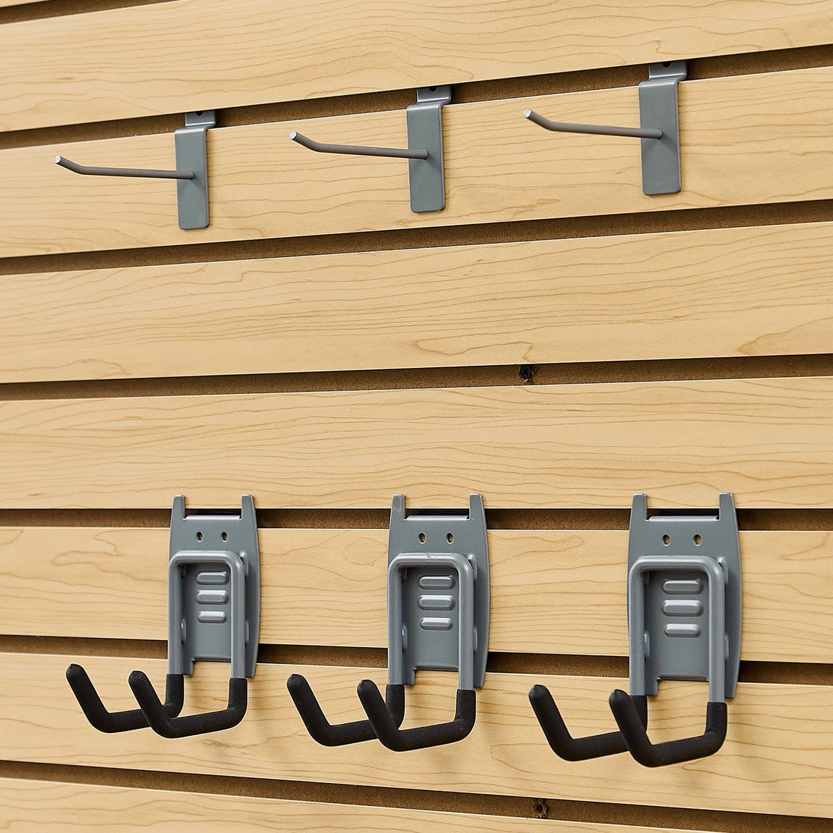 Slat Wall Paneling, 4 x 4ft, MDF Garage Slatwall with Modular Design, Natural Slat Wall Easy-to-Install Adjustable Slatwall Panel with Coupling Structure & DIY Cutting, Fit for Storage & Display