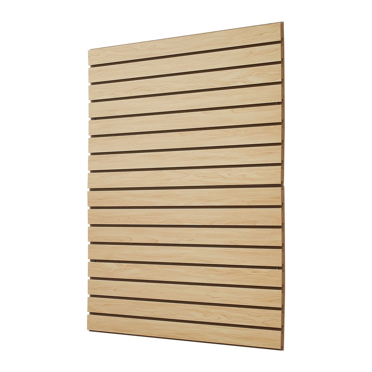 Slat Wall Paneling, 4 x 4ft, MDF Garage Slatwall with Modular Design, Natural Slat Wall Easy-to-Install Adjustable Slatwall Panel with Coupling Structure & DIY Cutting, Fit for Storage & Display