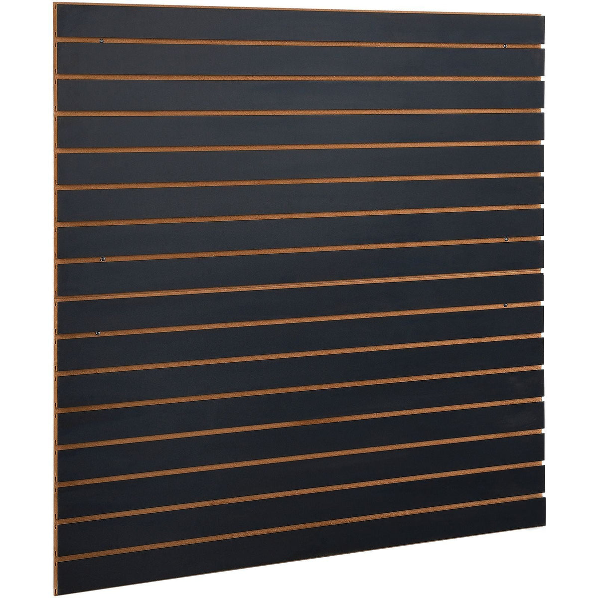 Slatwall Panels, 4 ft x 2 ft Black Garage Wall Panels 24"H x 48"L (Set of 2 Panels), Heavy Duty Garage Wall Organizer Panels Display for Retail Store, Garage Wall, and Craft Storage Organization