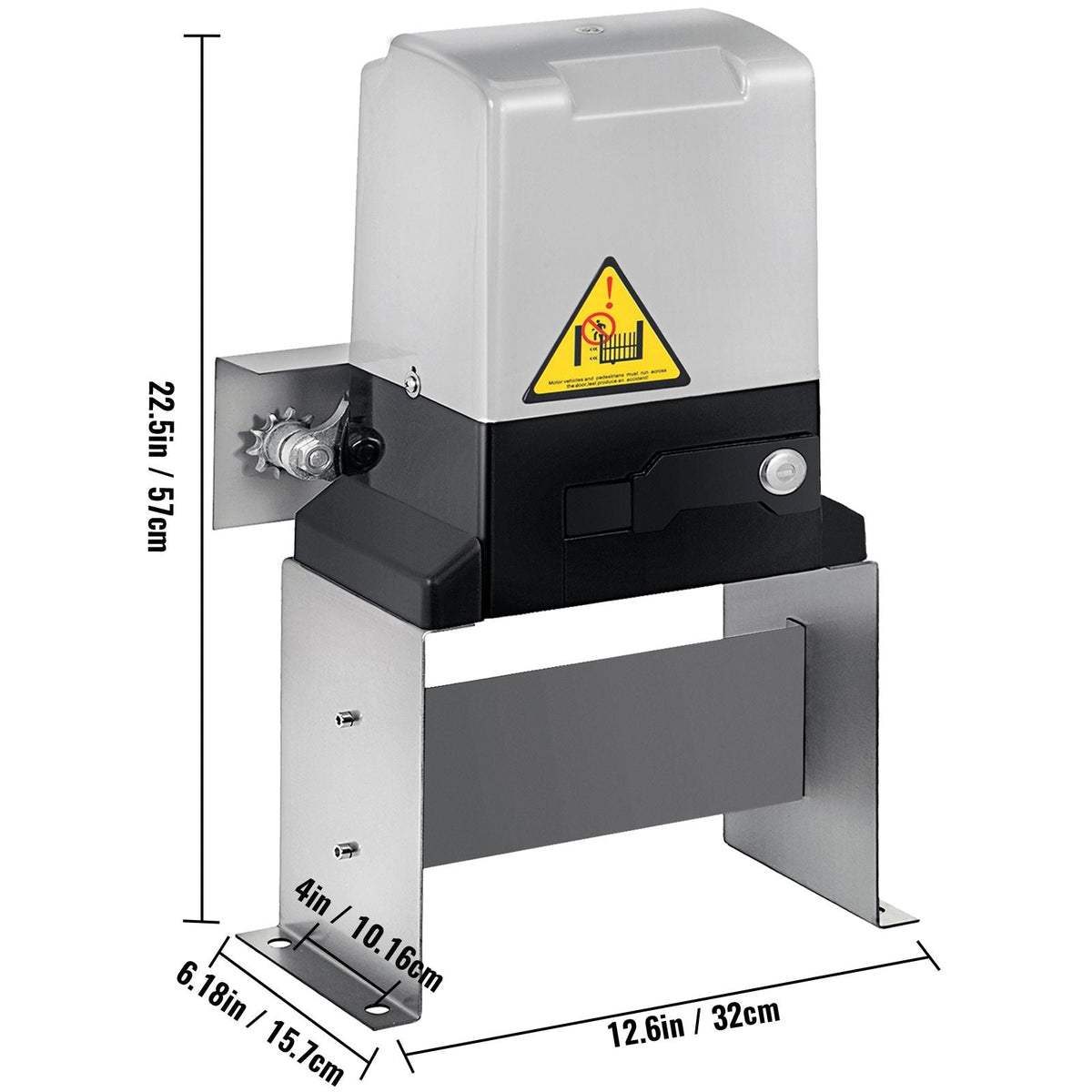 Sliding Gate Opener AC600 1400Lbs with 2 Remote Controls Move Speed 43ft Per Min, Basic Model (1800Lbs)