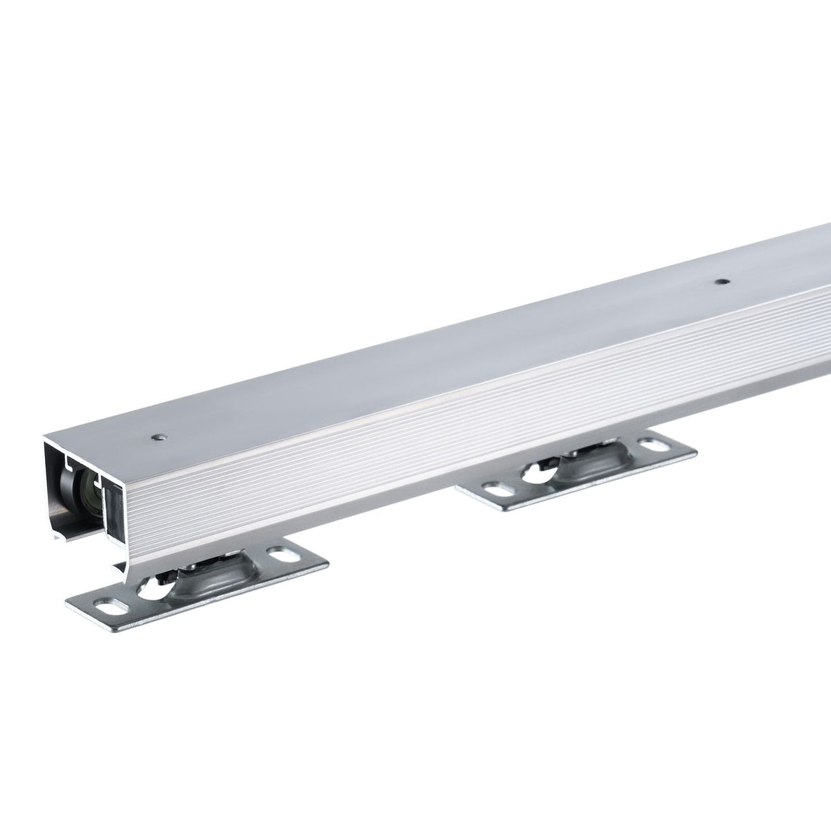 Sliding Pocket Door Hardware Track Kit, 5.73 ft Heavy Duty Pocket Door Hardware Kit, Commercial Grade Pocket Door Hardware and Track Set for 24"-36" Wide Single Door