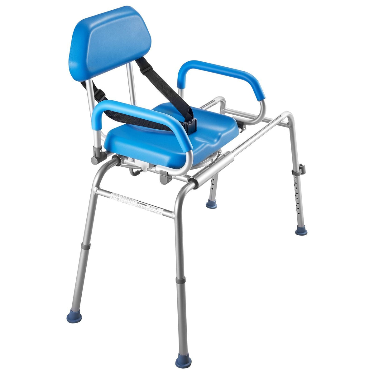 Sliding Shower Chair, 330 lbs Tub Transfer Bench for Bathtub with Swivel Seat, Padded Shower Bench with Pivoting Arms and Backrest, Height Adjustable for Handicap, Seniors, Elderly and Disabled
