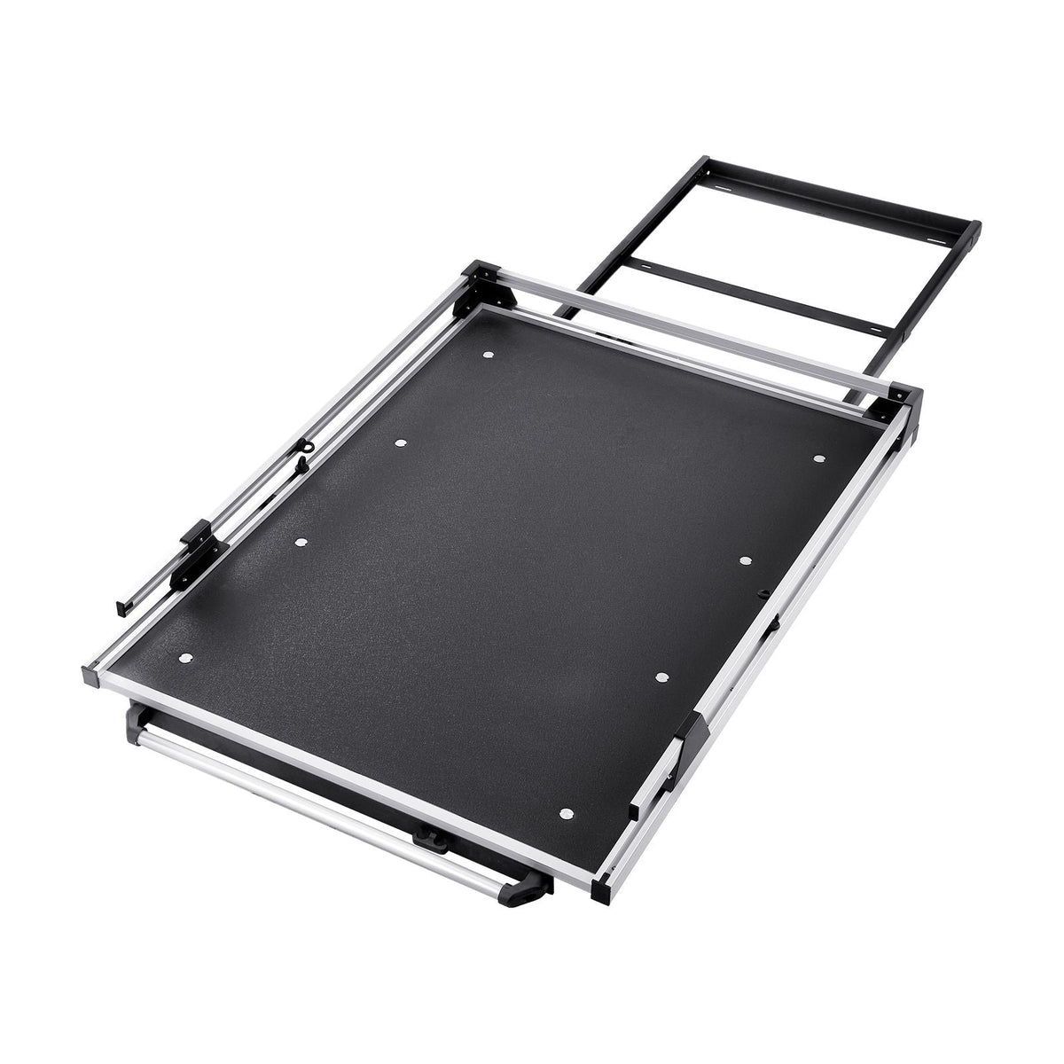 Sliding Truck Bed Organizer, 58 x 41-Inch Heavy Duty Truck Bed Storage Drawer with 1000 lbs Capacity, Features 6 Movable Rings for Securing, 2-Postion Slide out Tray for Pickup Trucks, Black