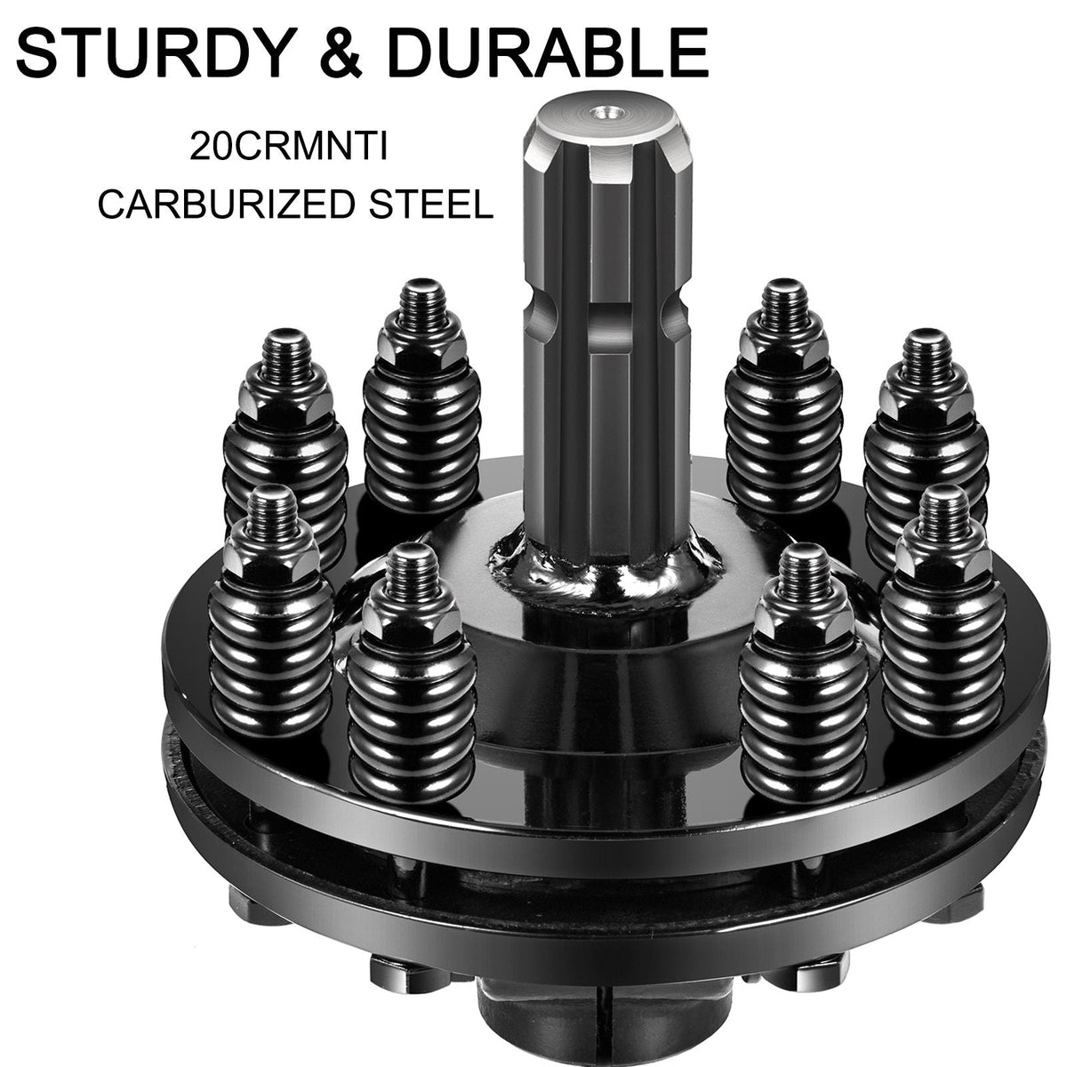 Slip Clutch, 1 3/8\" PTO Slip Clutch, 6 Spline Ends PTO Friction Clutch, Carburized Steel Tractor Slip Clutch, Adjustable Rotary Cutter Slip Clutch, Black PTO Slip Clutch Spline for PTO Shaft