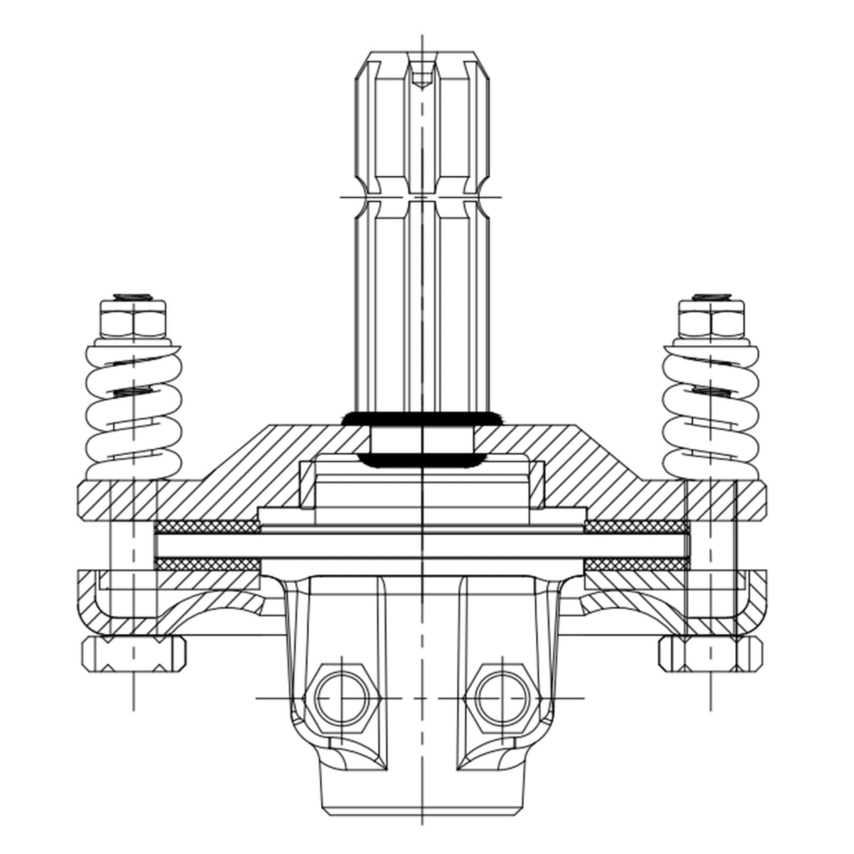 Slip Clutch, 1 3/8\" PTO Slip Clutch, 6 Spline Ends PTO Friction Clutch, Carburized Steel Tractor Slip Clutch, Adjustable Rotary Cutter Slip Clutch, Black PTO Slip Clutch Spline for PTO Shaft