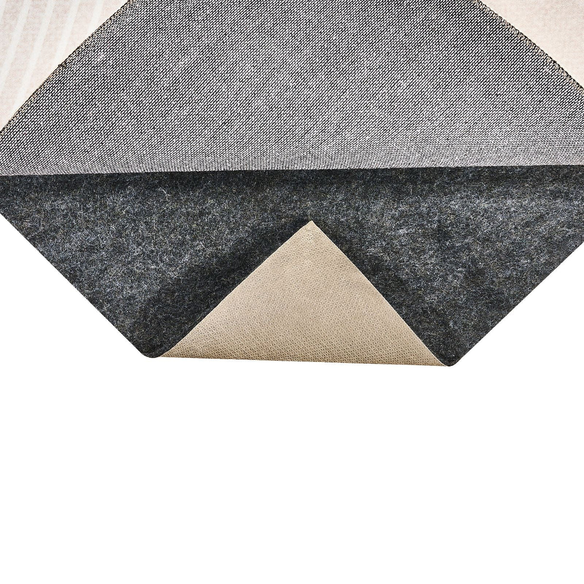 - Slip-Resistant Rug Pad - Protective Cushioning Carpet Pad - 5' x 8' - 1/4"Thick - Dual Surface - Polyester Felt + Latex - Gray - 3-4m² Area Carpet Padding Rug Cushion Safe for All Floors