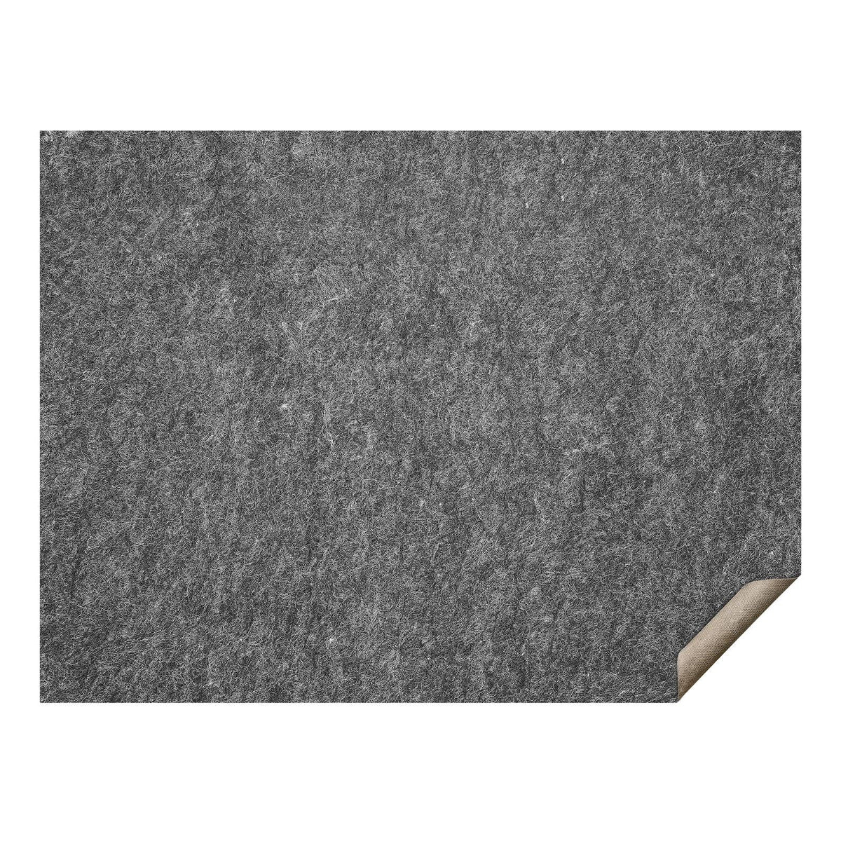 - Slip-Resistant Rug Pad - Protective Cushioning Carpet Pad - 9' x 12' - 1/4"Thick - Dual Surface - Polyester Felt + Latex - Gray - 10-11m² Area Carpet Padding Rug Cushion Safe for All Floors