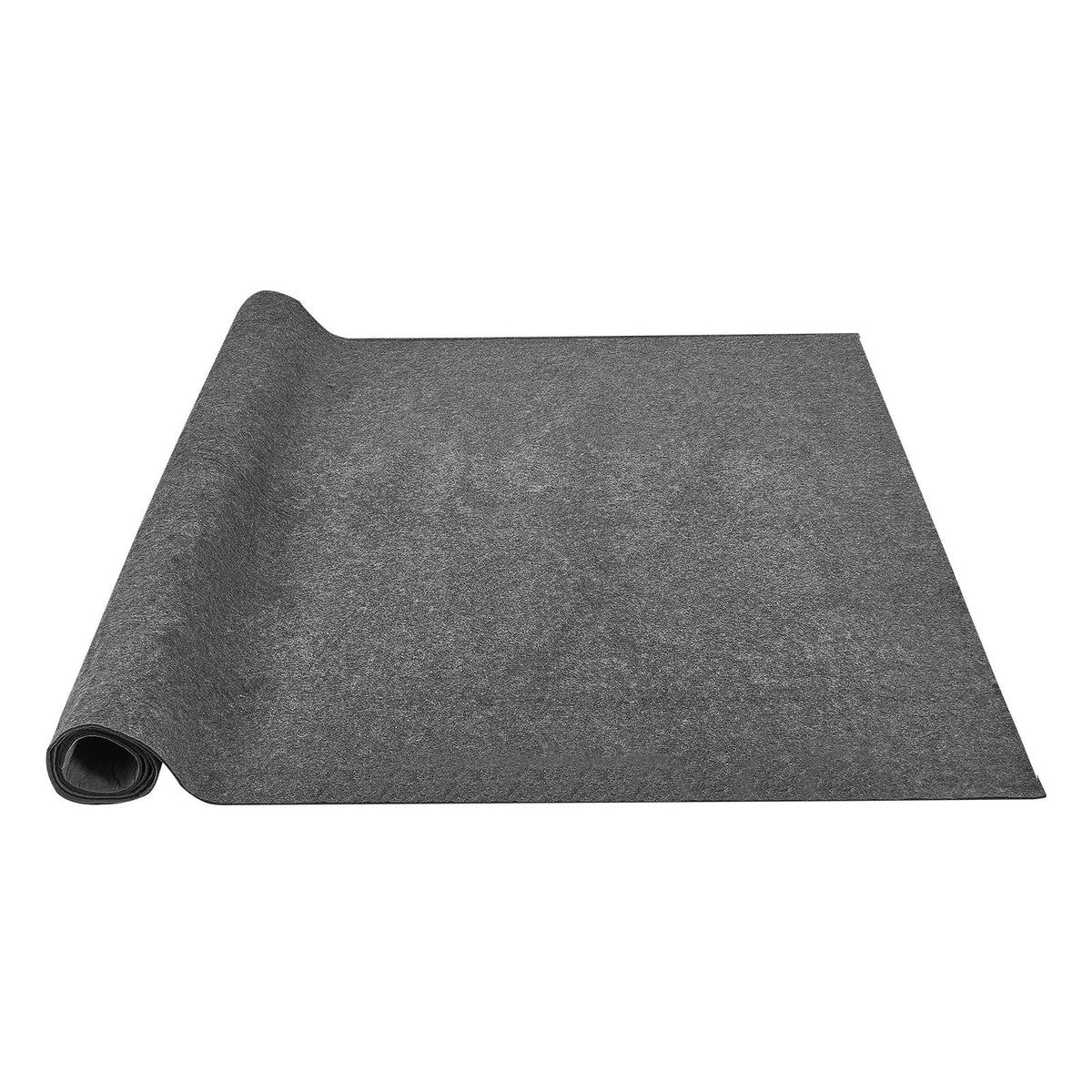 - Slip-Resistant Rug Pad - Protective Cushioning Carpet Pad - 9' x 12' - 1/4"Thick - Dual Surface - Polyester Felt + Latex - Gray - 10-11m² Area Carpet Padding Rug Cushion Safe for All Floors