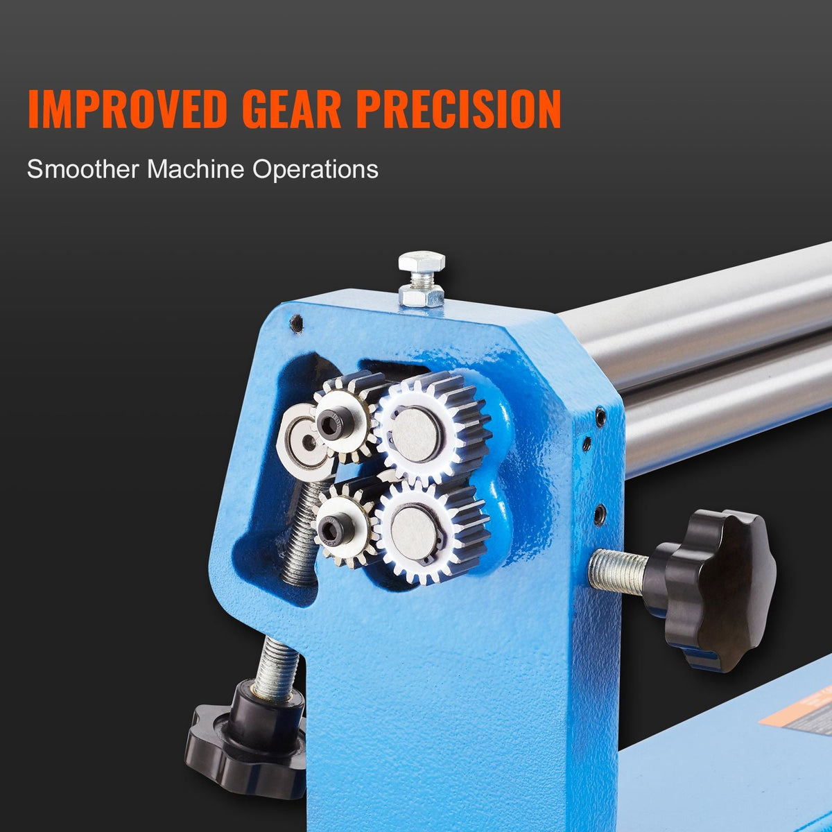 Slip Roll Machine, 24 inches Forming Width in 16 Gauge Capacity, Sheet Metal Slip Roller Rolling Bending Machine, with 2 Detachable Rollers for Low Carbon Steel Copper Sheet Aluminum Alloy Sheet