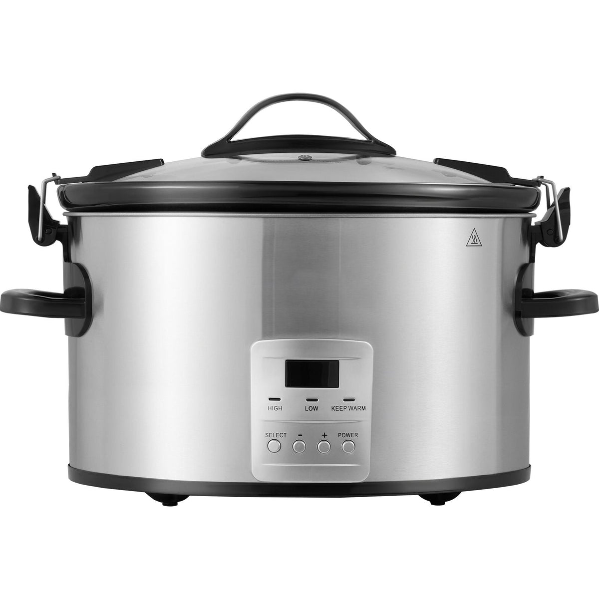 Slow Cooker, 8QT 320W Electric Slow Cooker Pot with 3-Level Heat Settings, Digital Slow Cookers with 20 Hours Max Timer, Locking Lid, Ceramic Inner Pot for Home/Commercial Use