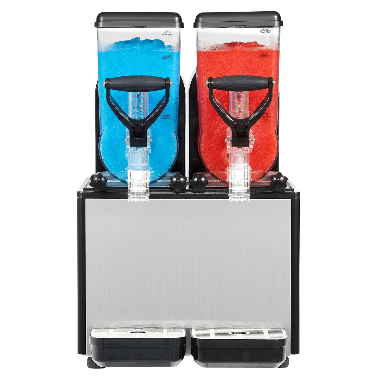 Slushie Machine, 6L/1.6Gal x 2 Tank Commercial Slushy Maker, Frozen Drink Maker with Self-Cleaning, Margarita Machine for Restaurants Bars Party for Slushie, Margaritas, Milkshake & More