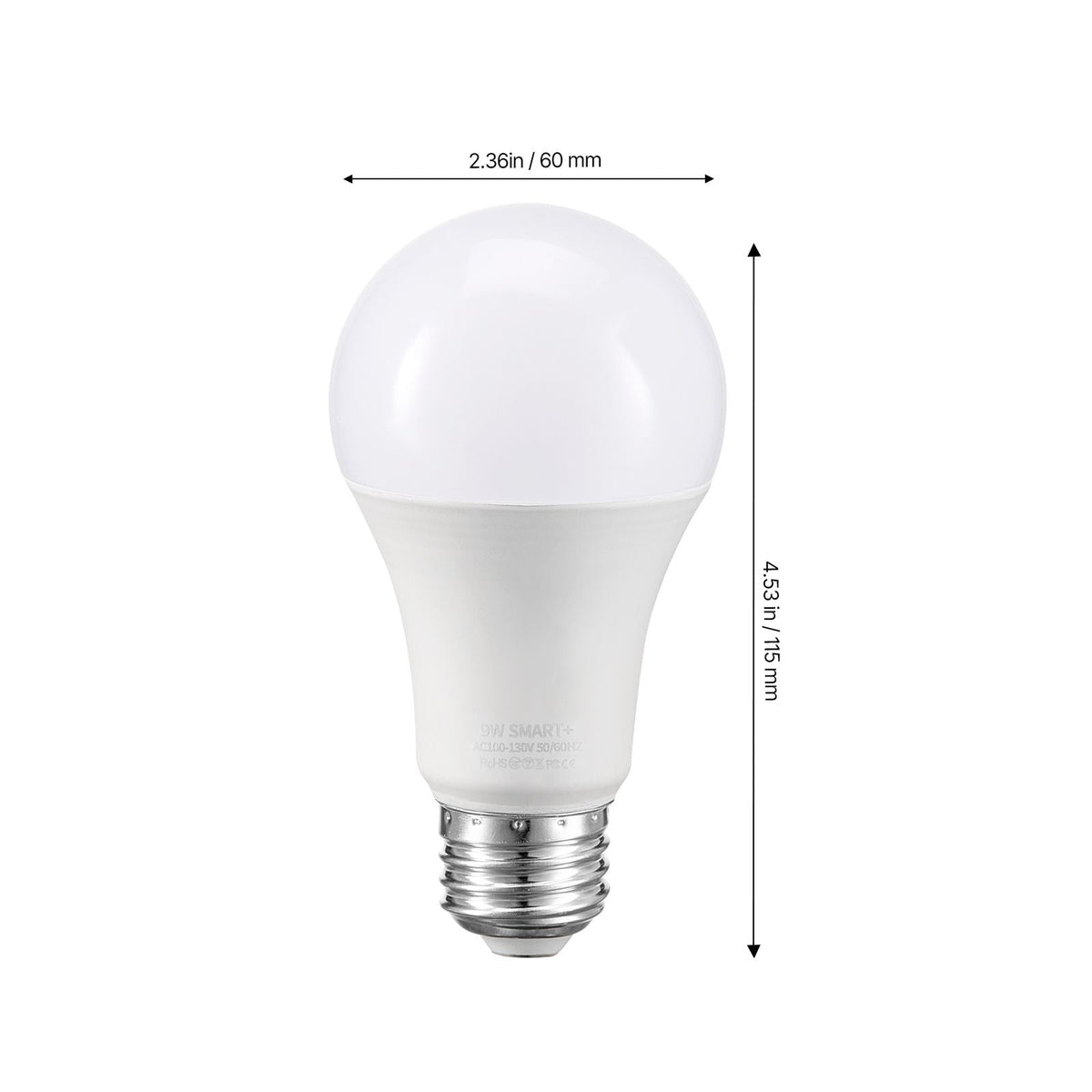 Smart Light Bulbs, A19 E26 Smart Bulb That Work with Alexa & Google Assistant, WIFI & Bluetooth LED Light Bulbs with RGB Color Changing, 44 Preset Scenes, Music Sync, No Hub Required, 4 Pack