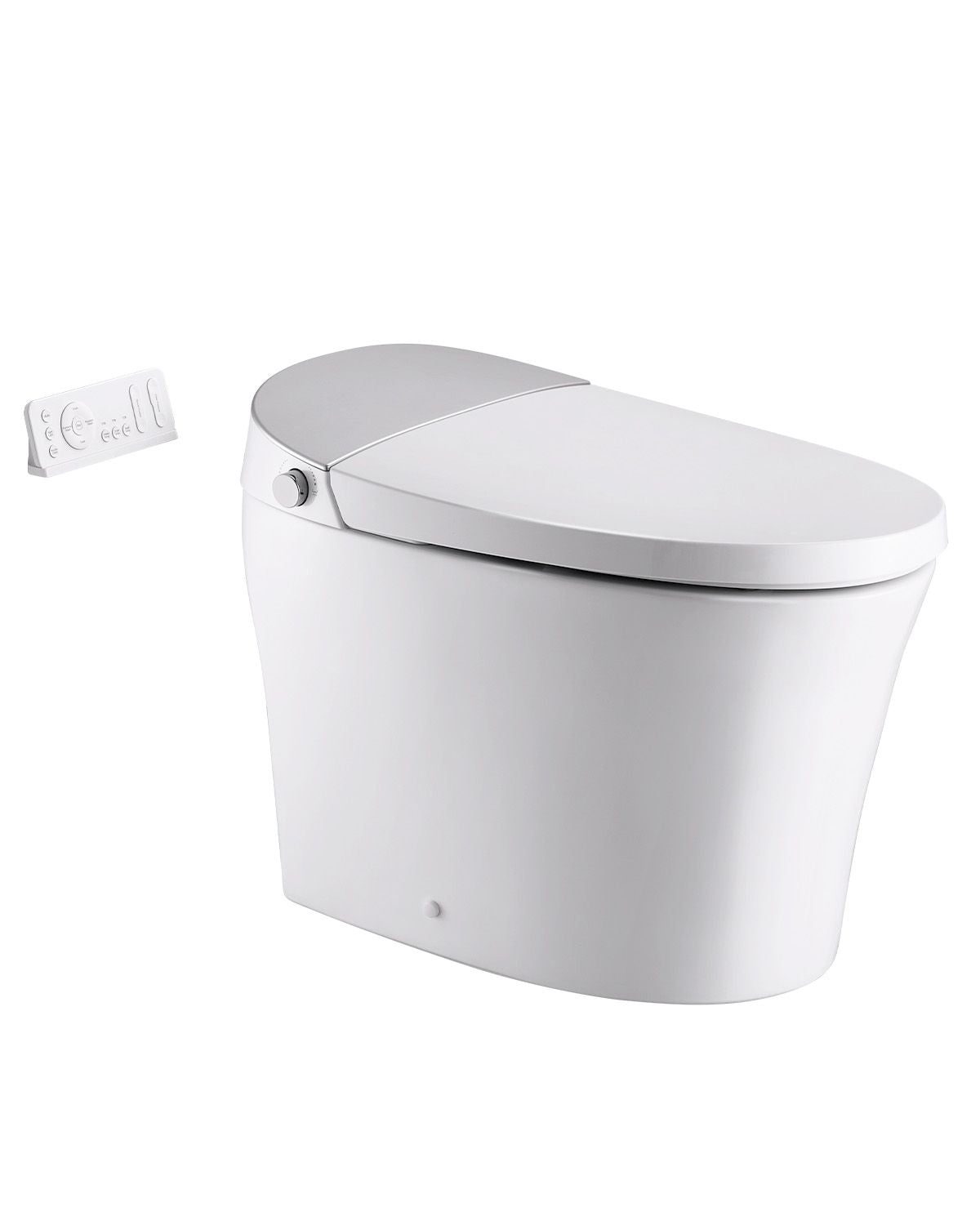 Smart Toilet, Air Drying, Elongated Smart Toilet with Heated Seat, Clean Nozzle and Auto Freshening System, Easy Operated Toilet with Remote Control & LED Digital Display, Fits for Bathrooms