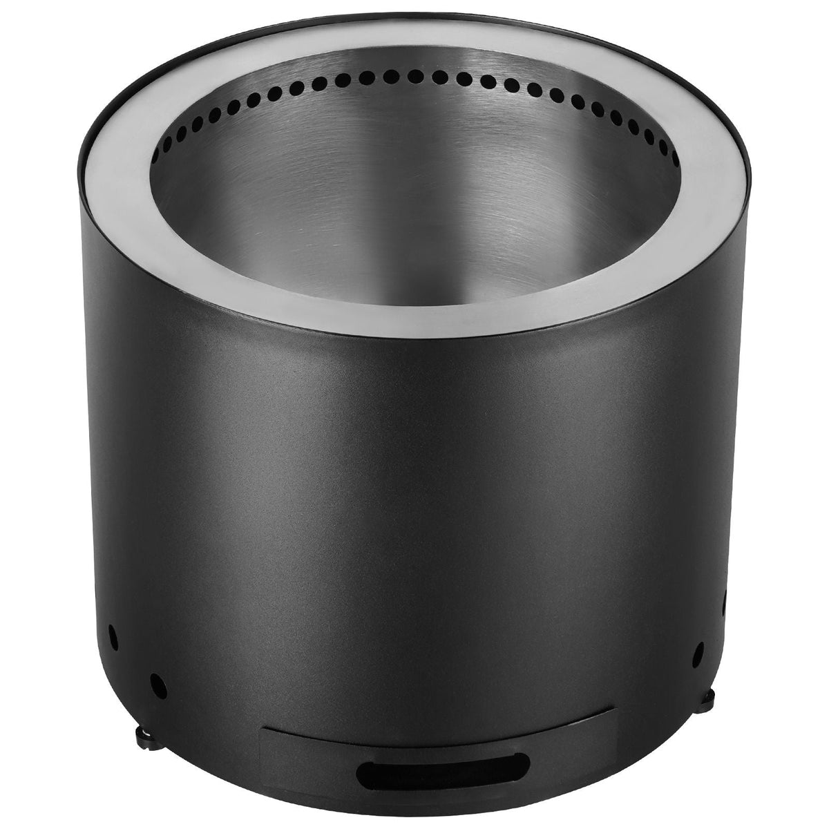 Smokeless Fire Pit Stove Bonfire, H: 12.6 in x Dia: 15 in ,Wood Burning Fireplaces with Removable Ash Pan, SUS430 Stainless Steel inner Portable Outdoor Firepit, Ideal for Outdoor Patio Camping