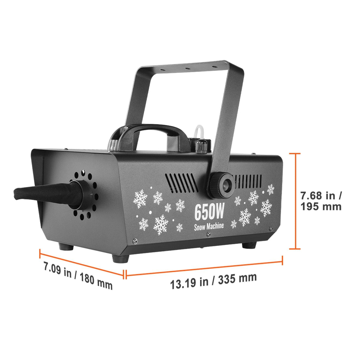 Snow Machine, 650W Wireless Remote Control Snow Maker Machine with 1L Tank High Output Portable Premium Artificial Snowflake Machines for Christmas Holidays Parties Wedding Stage Effect