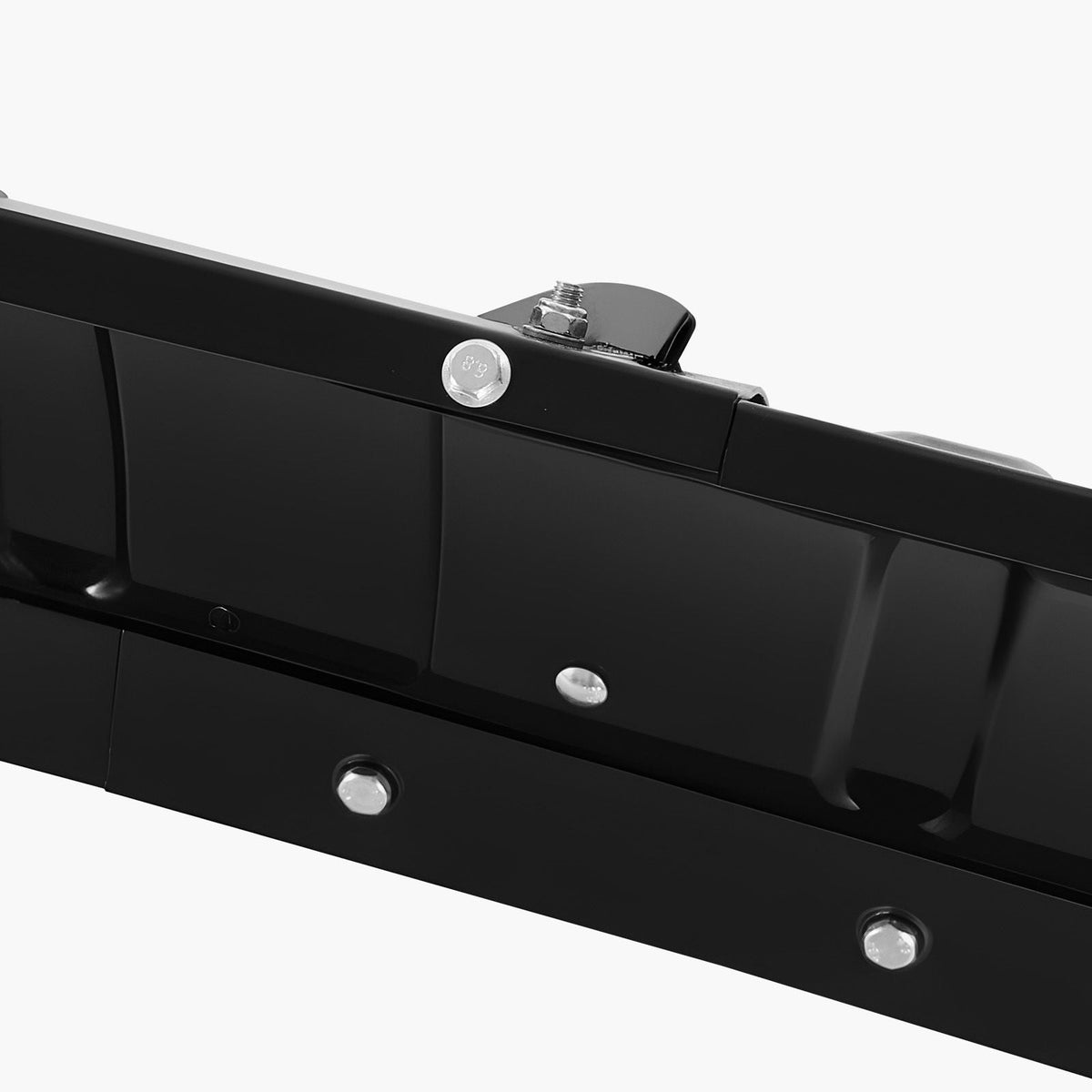 Snow Plow Blade, 43 in/60 in Width Adjustable Snow Plow Kit, Easy to Detach, Universal Mount Plowing Attachment with Rubber Flaps, Heavy Duty Steel Blade, Compatible with Most UTV & ATV