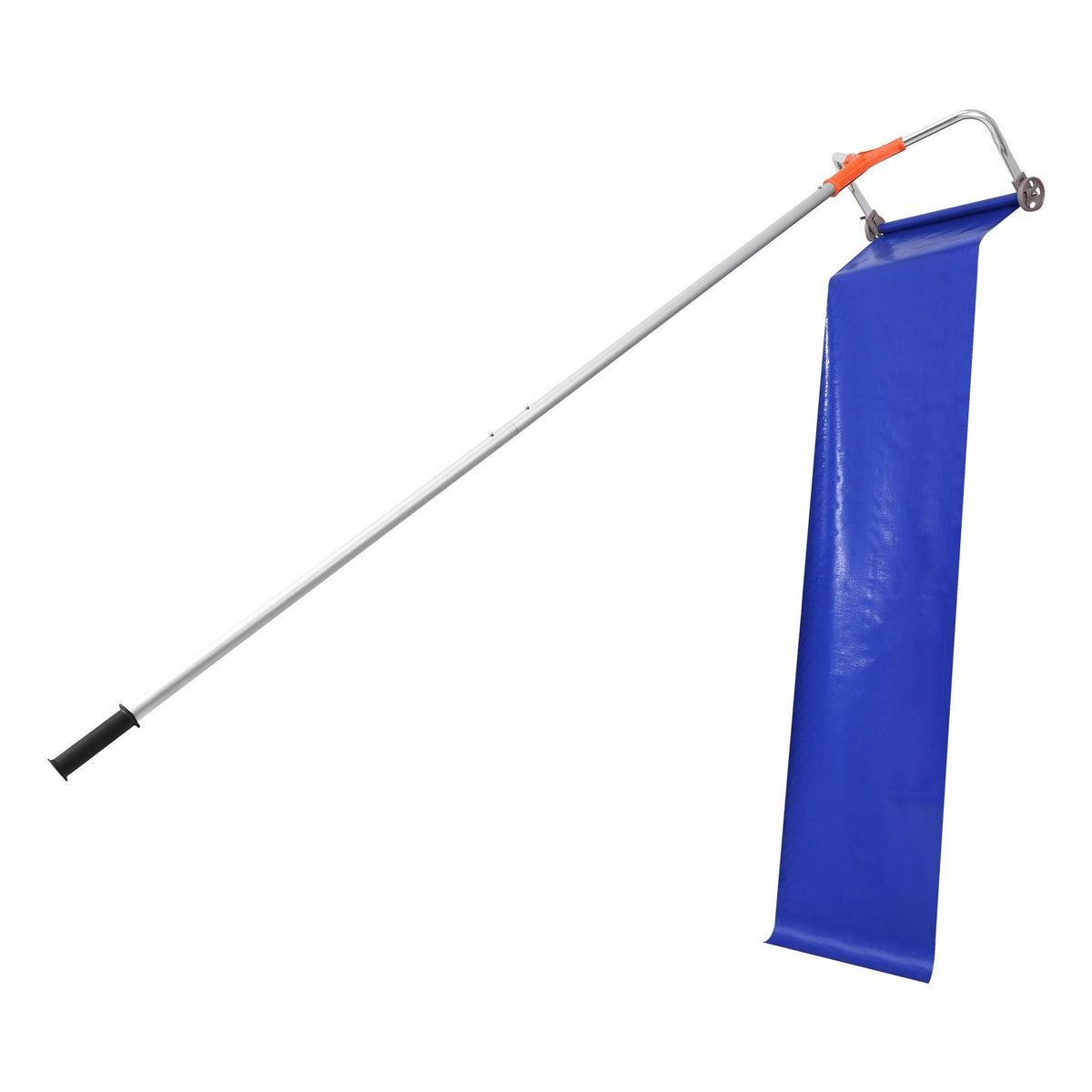 Snow Roof Rake, 17 in Aluminum Blade, 4.1-17.2 ft Adjustable Roof Snow Scraper with Wheels & Slide, Lightweight Snows Removal Tool for House Rooftop Leaves Debris Clearing