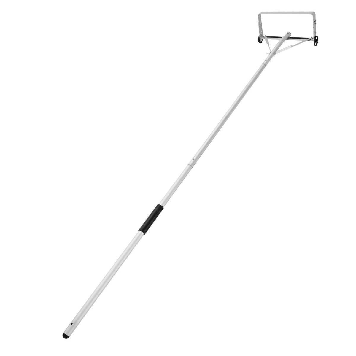 Snow Roof Rake, 18.5 in Aluminum Blade, 5.2-30 ft Adjustable Roof Snow Scraper with Wheels & Slide, , Lightweight Snows Removal Tool for House Rooftop Leaves Debris Clearing