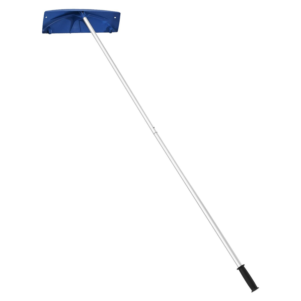 Snow Roof Rake, 24 in PP Plastic Blade, 3.8-18.2 ft Adjustable Roof Snow Scraper with Wheels, Anti-Slip Handle Snows Removal Tool, Lightweight House Rooftop Rake for Leaves Debris Removal
